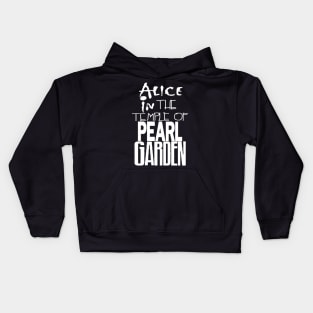 Alice in The Temple Of Pearl Garden White Kids Hoodie